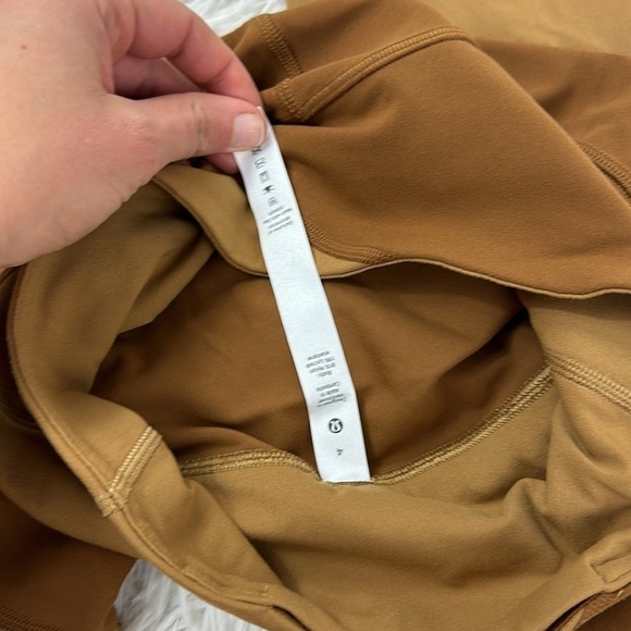 Lululemon Nulu Colour Block High-Rise Tight 25" Copper Brown / Bold Beige - Picture 4 of 5